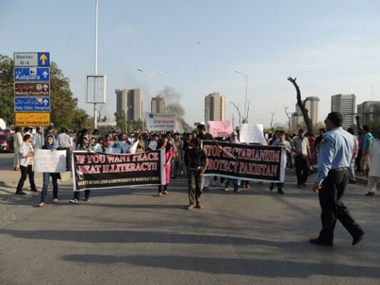 Demonstration To Show Solidarity With Christians in Pakistan